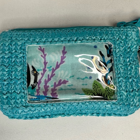 Vera Bradley Antilles Treasure Straw  Zip ID Case - NEW With Tags - Picture 4 of 5
